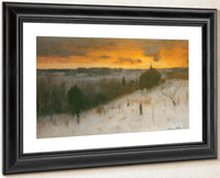 Winter Evening 1887 By George Inness Fine Art Print