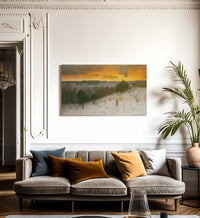 Winter Evening 1887 By George Inness Fine Art Print