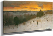 Winter Evening 1887 By George Inness Fine Art Print