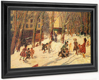 Winter High Bridge Park 1912 By George Luks Fine Art Print