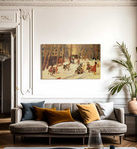 Winter High Bridge Park 1912 By George Luks Fine Art Print