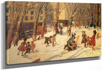 Winter High Bridge Park 1912 By George Luks Fine Art Print