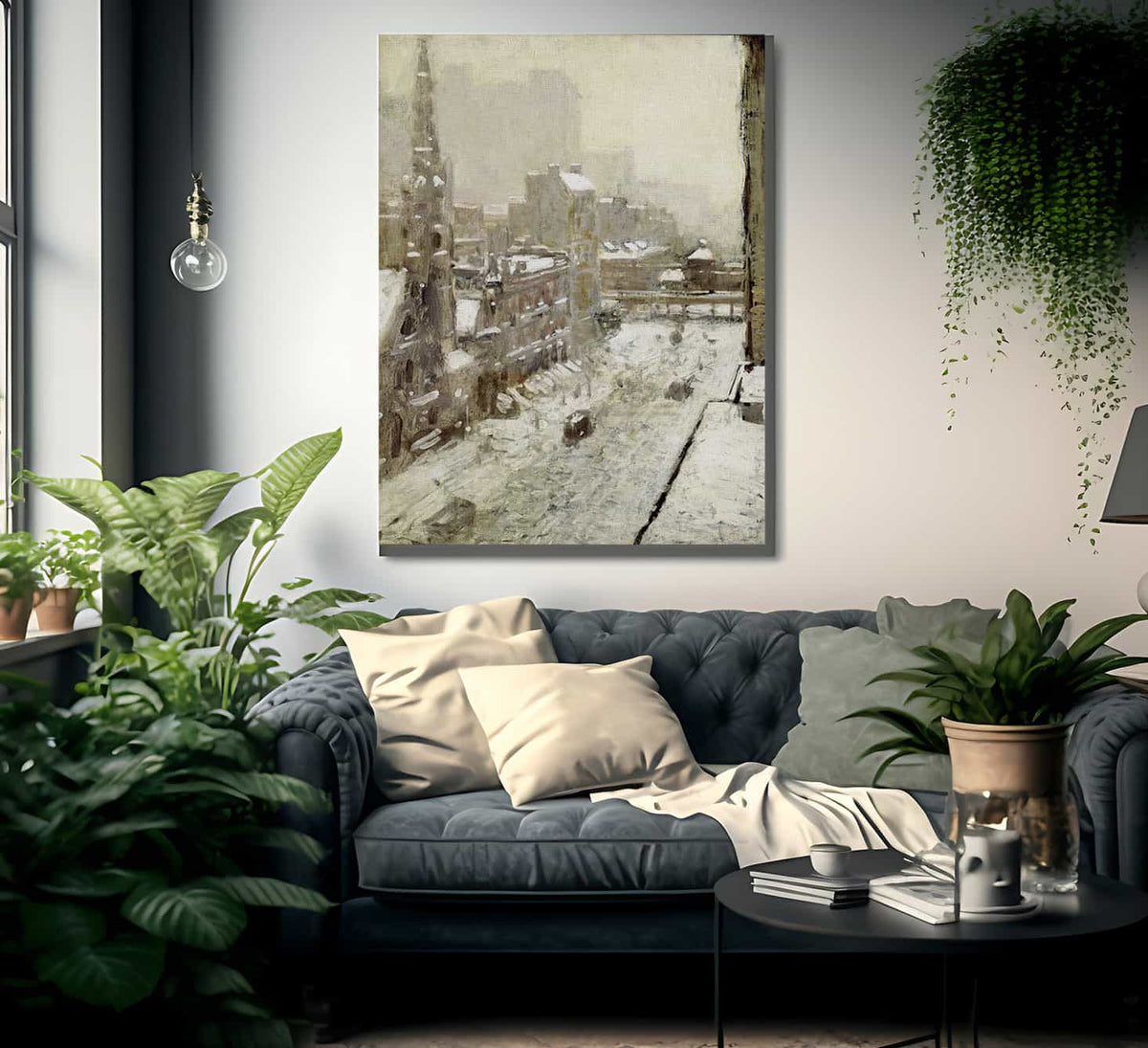 Winter In The City By Paul Cornoyer Fine Art Print