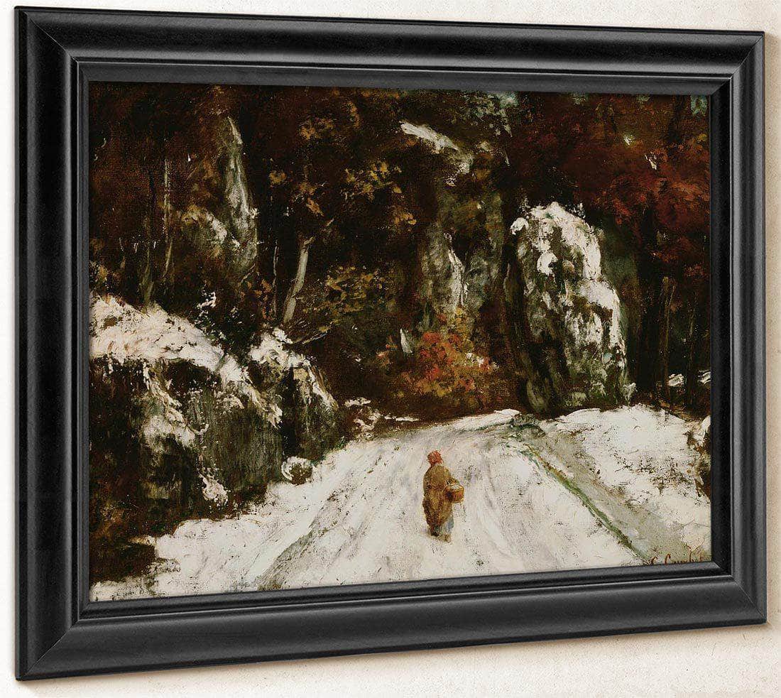 Winter In The Jura By Gusave Courbet Fine Art Print