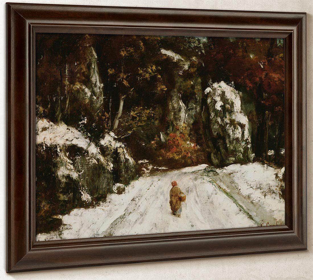 Winter In The Jura By Gusave Courbet Fine Art Print