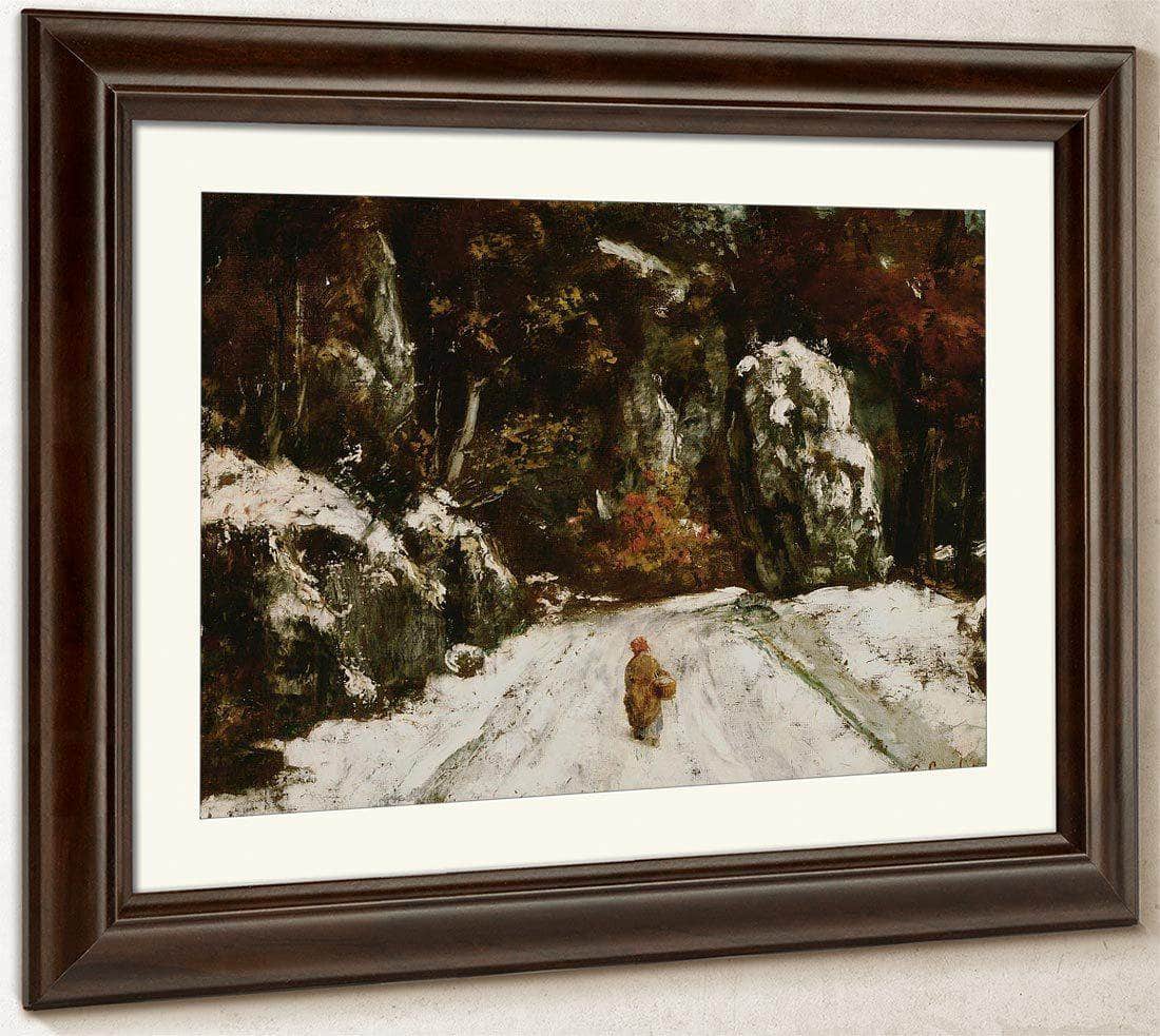 Winter In The Jura By Gusave Courbet Fine Art Print