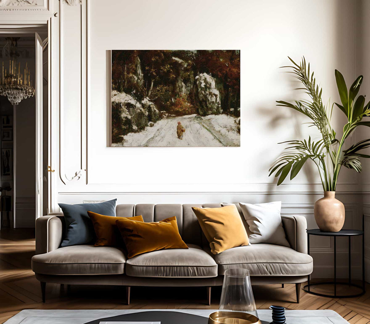 Winter In The Jura By Gusave Courbet Fine Art Print