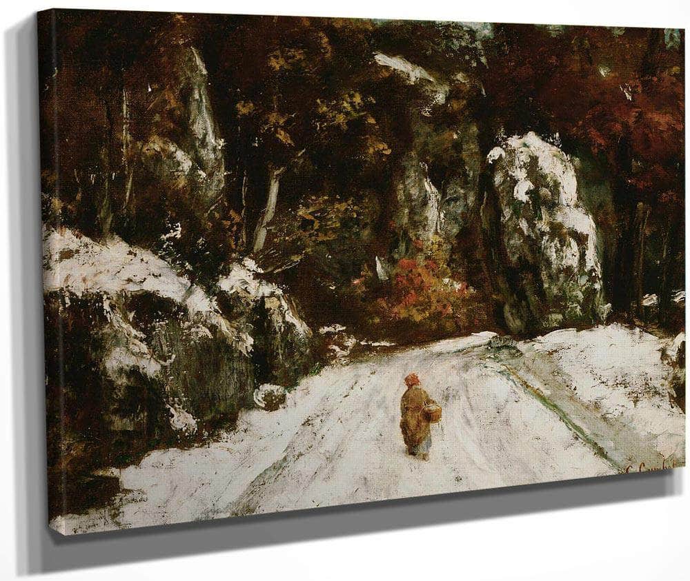 Winter In The Jura By Gusave Courbet Fine Art Print