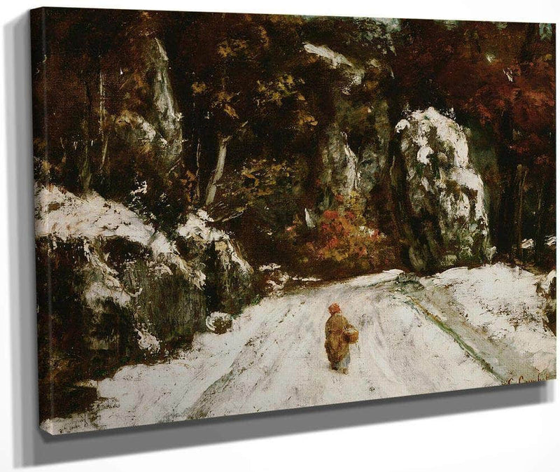 Winter In The Jura By Gusave Courbet Fine Art Print
