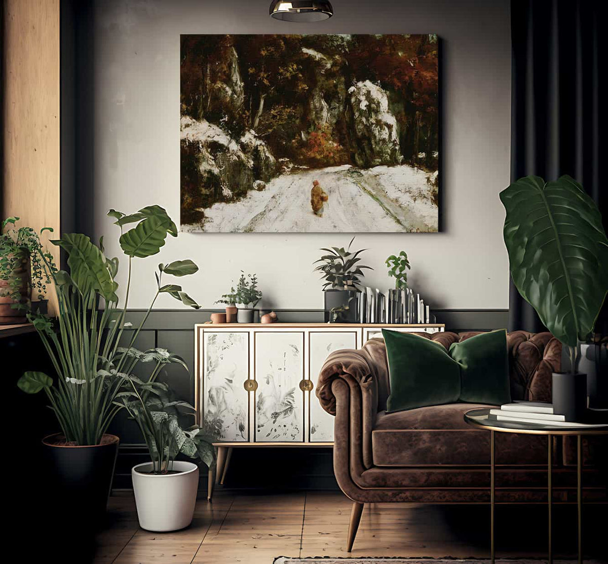 Winter In The Jura By Gusave Courbet Fine Art Print