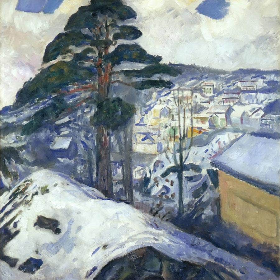 Winter Kragero 1912 By Edvard Munch Fine Art Print