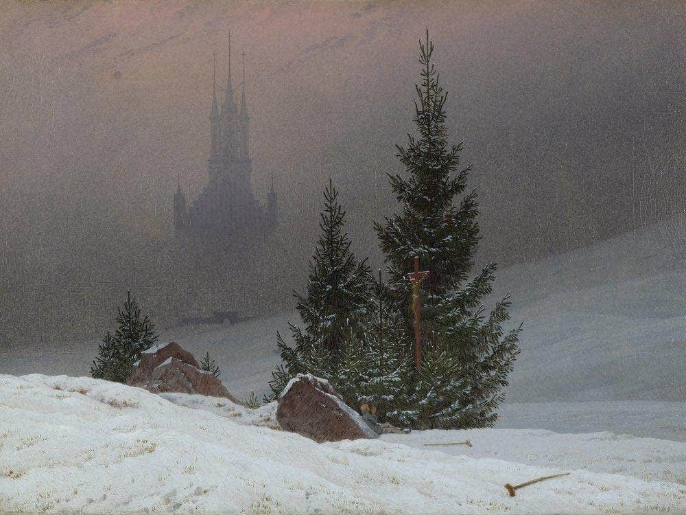 Winter Landscape 1811 By Caspar David Friedrich Fine Art Print