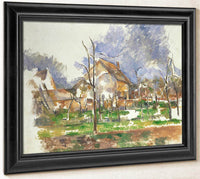 Winter Landscape Giverny By Cezanne Paul Fine Art Print