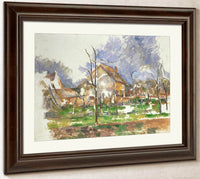 Winter Landscape Giverny By Cezanne Paul Fine Art Print