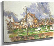 Winter Landscape Giverny By Cezanne Paul Fine Art Print