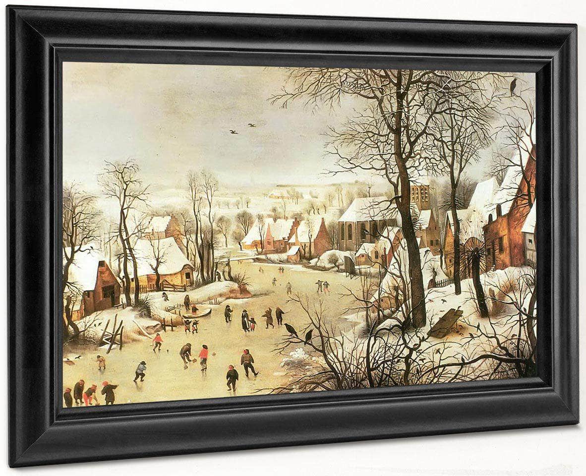 Winter Landscape With A Bird Trap 1565 By Pieter Bruegel Fine Art Print