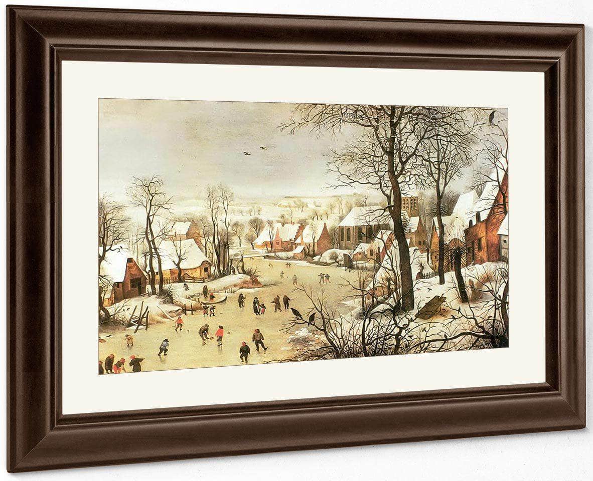 Winter Landscape With A Bird Trap 1565 By Pieter Bruegel Fine Art Print
