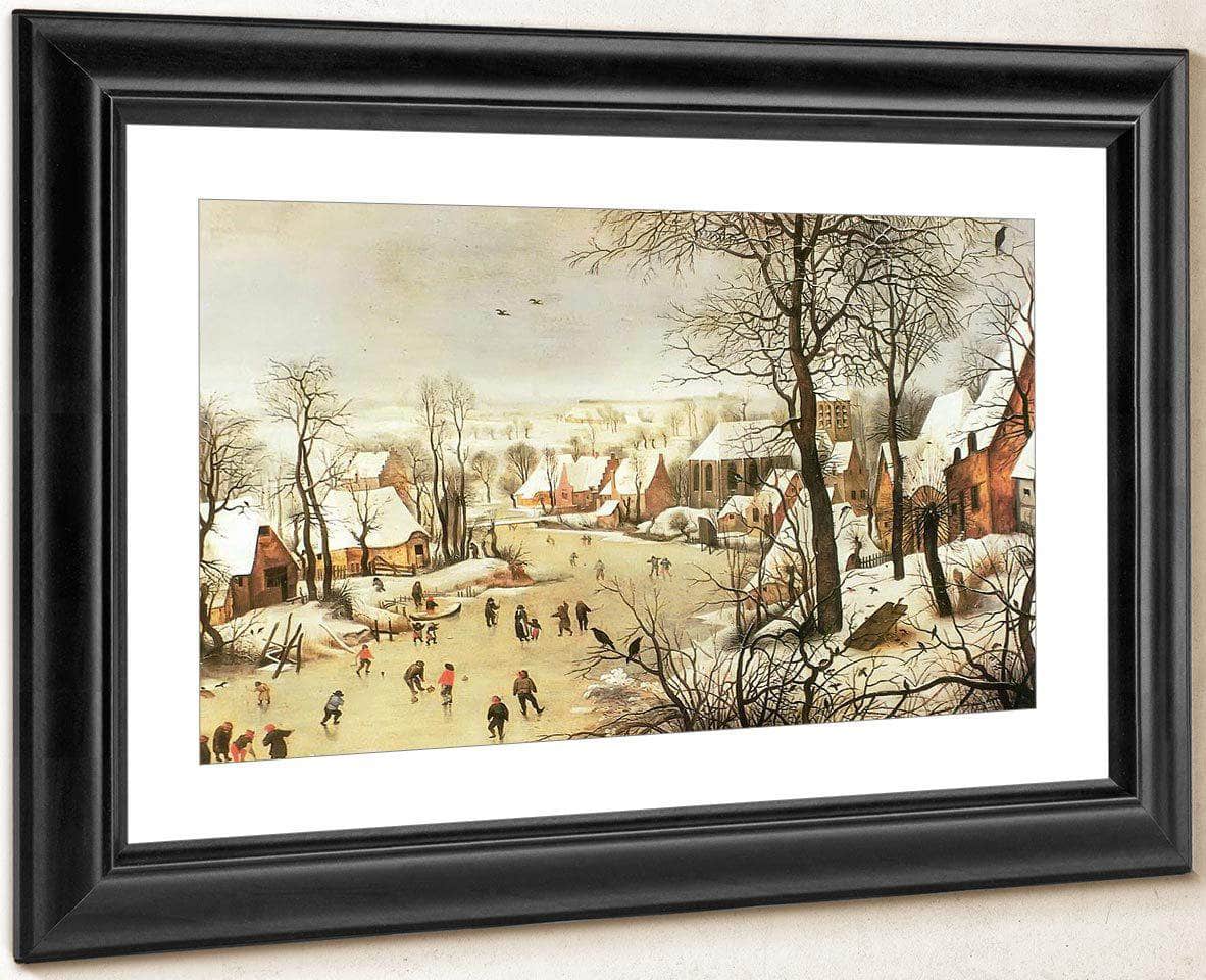 Winter Landscape With A Bird Trap 1565 By Pieter Bruegel Fine Art Print