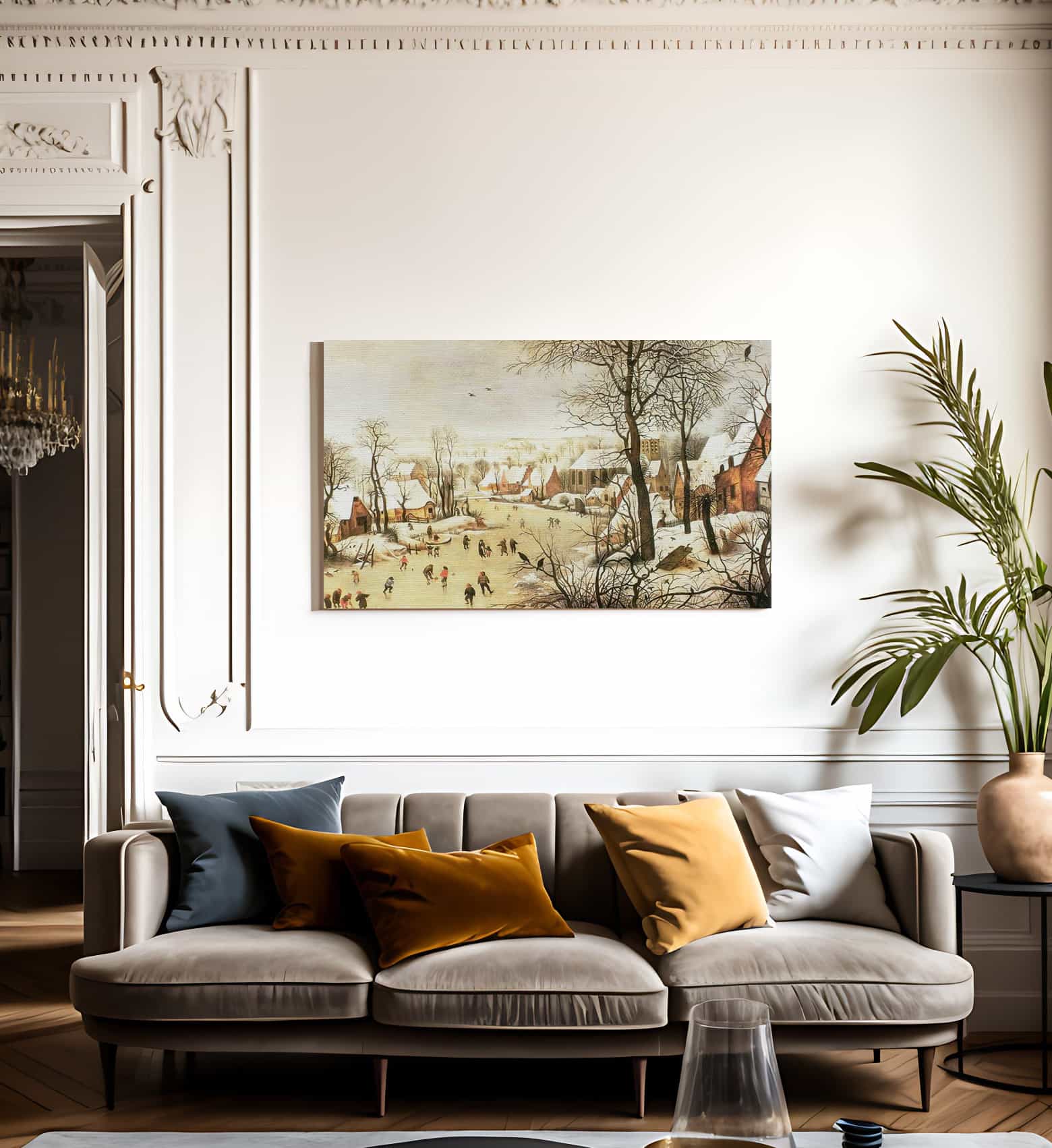 Winter Landscape With A Bird Trap 1565 By Pieter Bruegel Fine Art Print