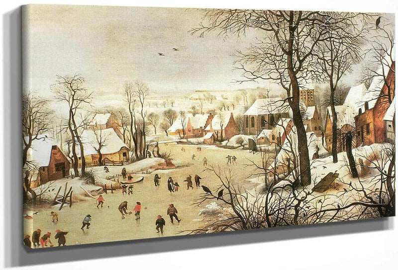 Winter Landscape With A Bird Trap 1565 By Pieter Bruegel Fine Art Print
