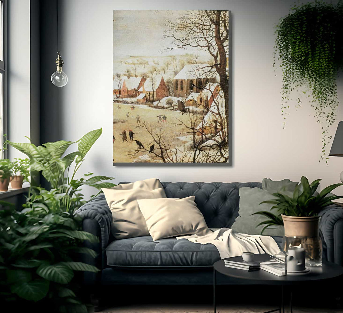 Winter Landscape With A Bird Trap 2 1565 By Pieter Bruegel Fine Art Print