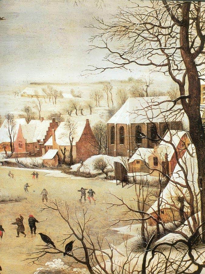 Winter Landscape With A Bird Trap 2 1565 By Pieter Bruegel Fine Art Print