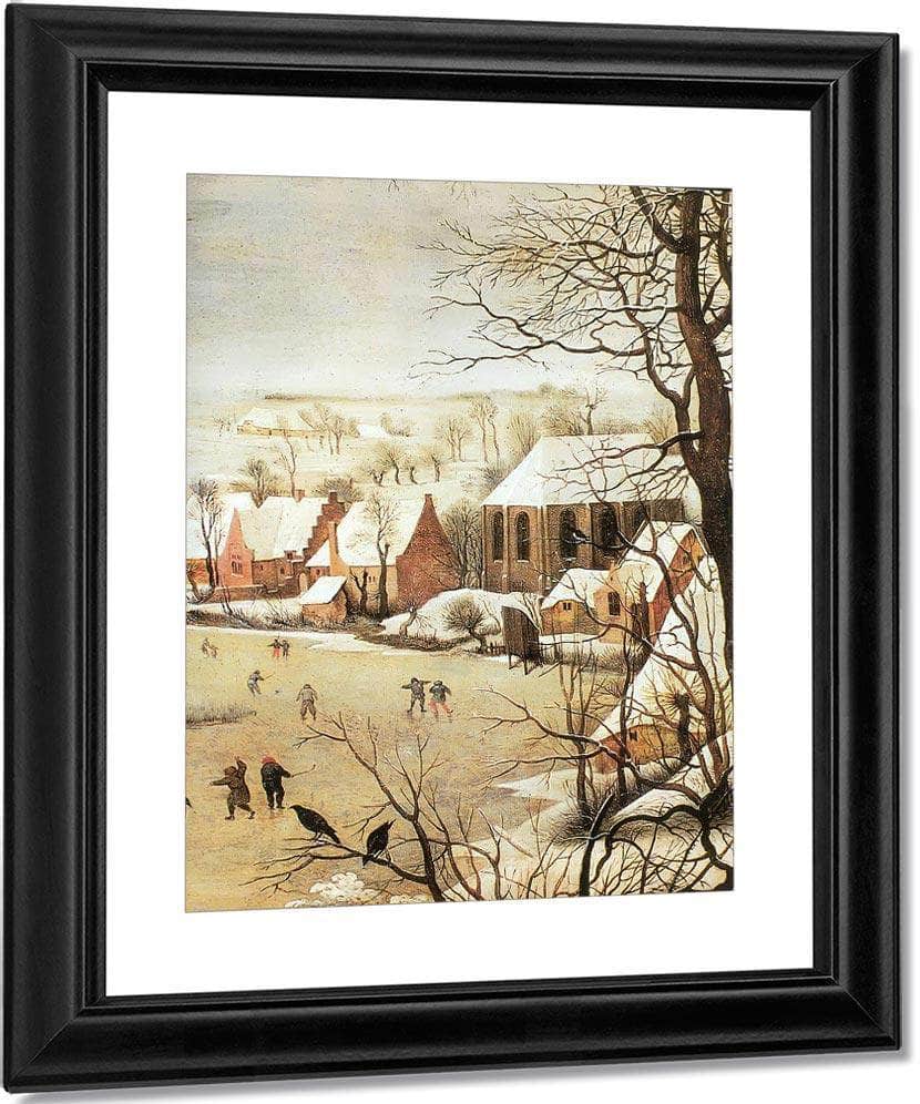 Winter Landscape With A Bird Trap 2 1565 By Pieter Bruegel Fine Art Print