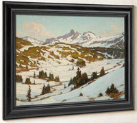 Winter Mt. Rainier Paradise Valley By William Wendt Fine Art Print