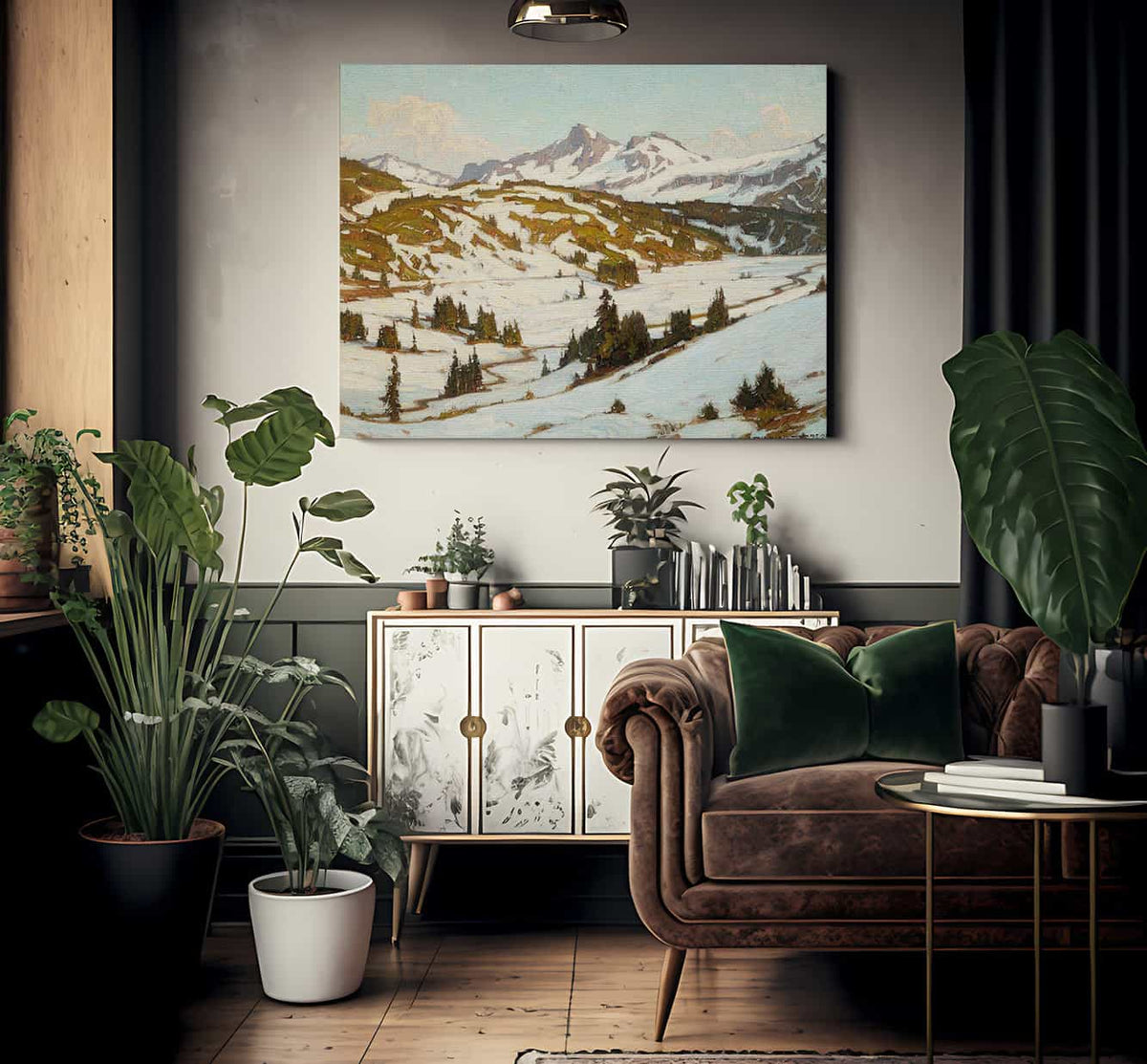 Winter Mt. Rainier Paradise Valley By William Wendt Fine Art Print