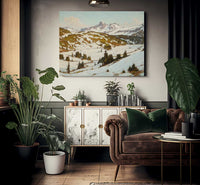 Winter Mt. Rainier Paradise Valley By William Wendt Fine Art Print