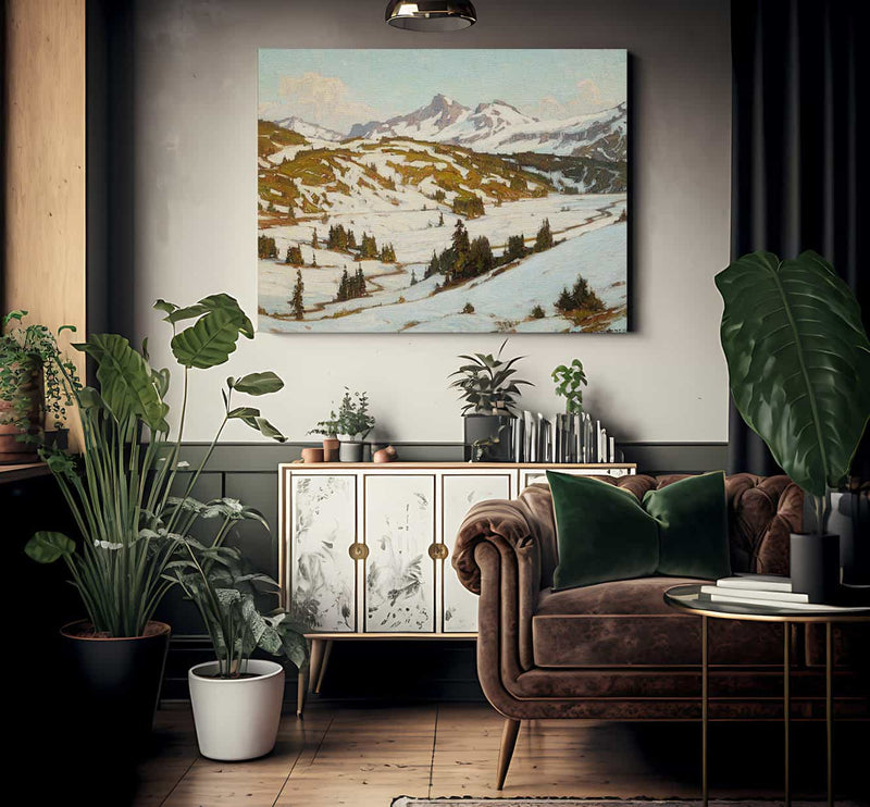 Winter Mt. Rainier Paradise Valley By William Wendt Fine Art Print