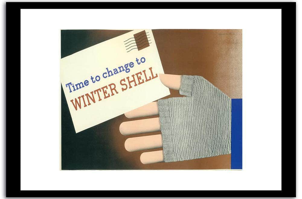 Winter Shell  Vintage Poster Fine Art Print
