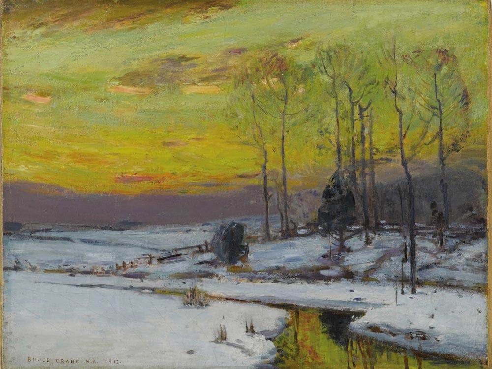 Winter Stream 1912 By Bruce Crane Fine Art Print