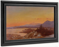 Winter Sunset From Olana By Fredric Edwin Church Fine Art Print