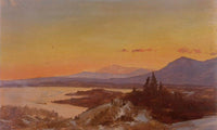 Winter Sunset From Olana By Fredric Edwin Church Fine Art Print