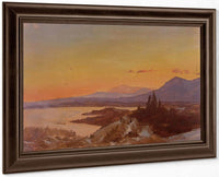 Winter Sunset From Olana By Fredric Edwin Church Fine Art Print