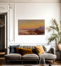 Winter Sunset From Olana By Fredric Edwin Church Fine Art Print