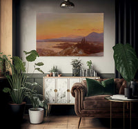 Winter Sunset From Olana By Fredric Edwin Church Fine Art Print