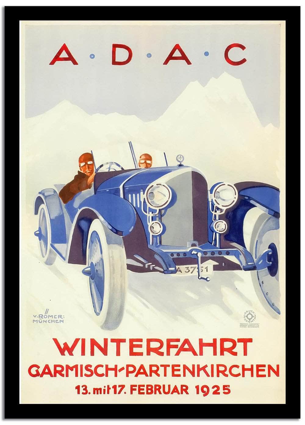 Winterfahrt  Vintage Poster Fine Art Print
