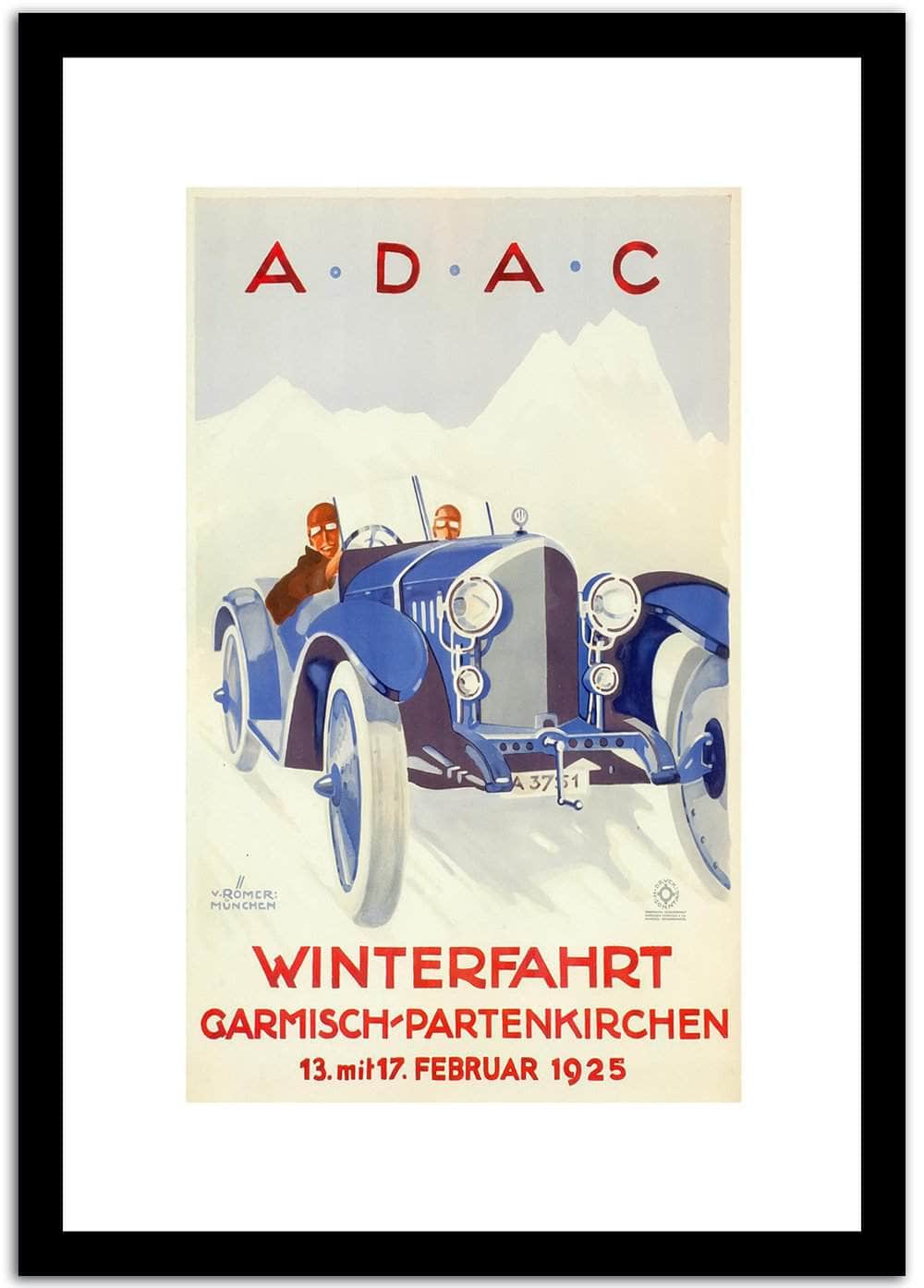 Winterfahrt  Vintage Poster Fine Art Print