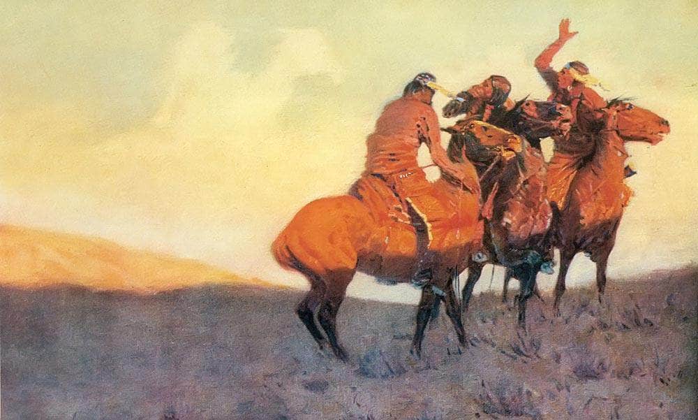 With The Eye Of The Mind By Frederic Remington Fine Art Print