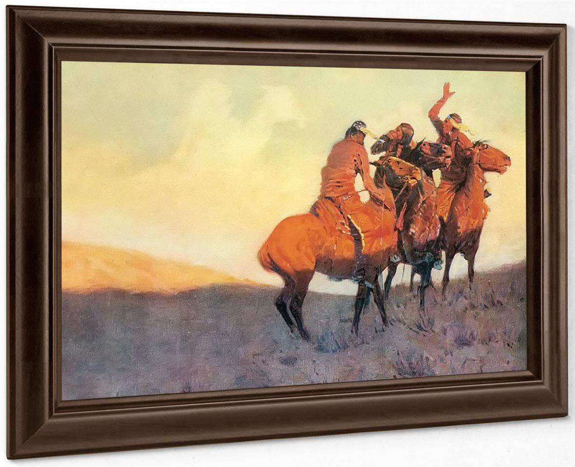 With The Eye Of The Mind By Frederic Remington Fine Art Print