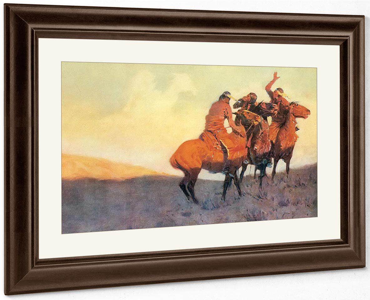 With The Eye Of The Mind By Frederic Remington Fine Art Print