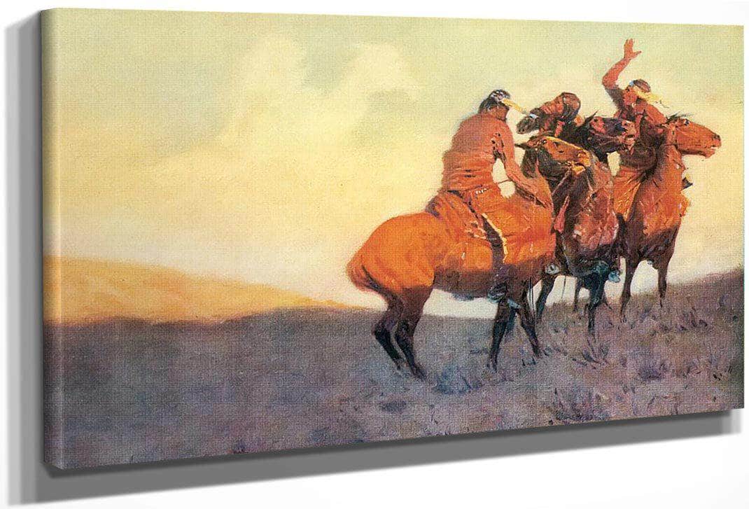 With The Eye Of The Mind By Frederic Remington Fine Art Print