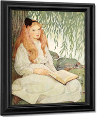 With Thoughtful Eyes By Jessie Willcox Smith Fine Art Print