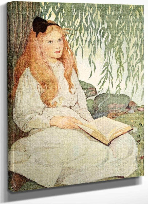 With Thoughtful Eyes By Jessie Willcox Smith Fine Art Print