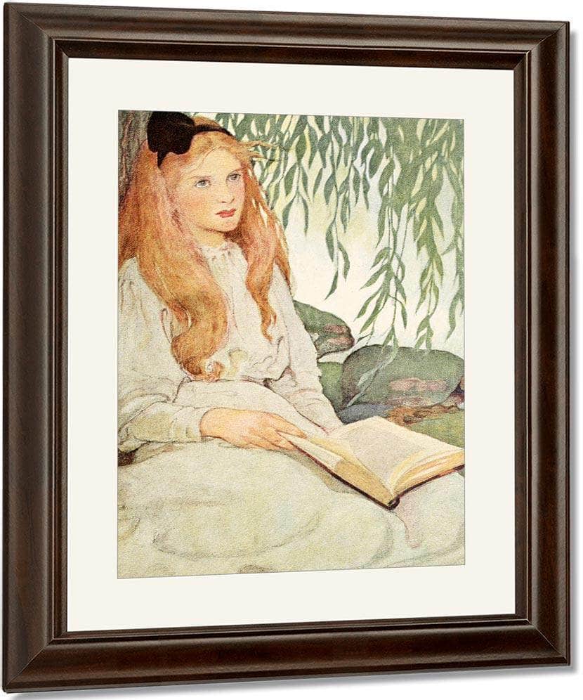 With Thoughtful Eyes By Jessie Willcox Smith Fine Art Print
