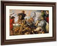 Wolf And Fox Hunt By Peter Paul Rubens Fine Art Print