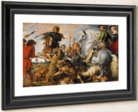 Wolf And Fox Hunt By Peter Paul Rubens Fine Art Print
