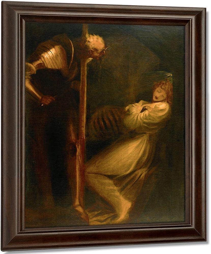 Wolfram Observing His Wife In Her Walled In Cell With The Skeleton Of Her Lover By Henry Fuseli Fine Art Print